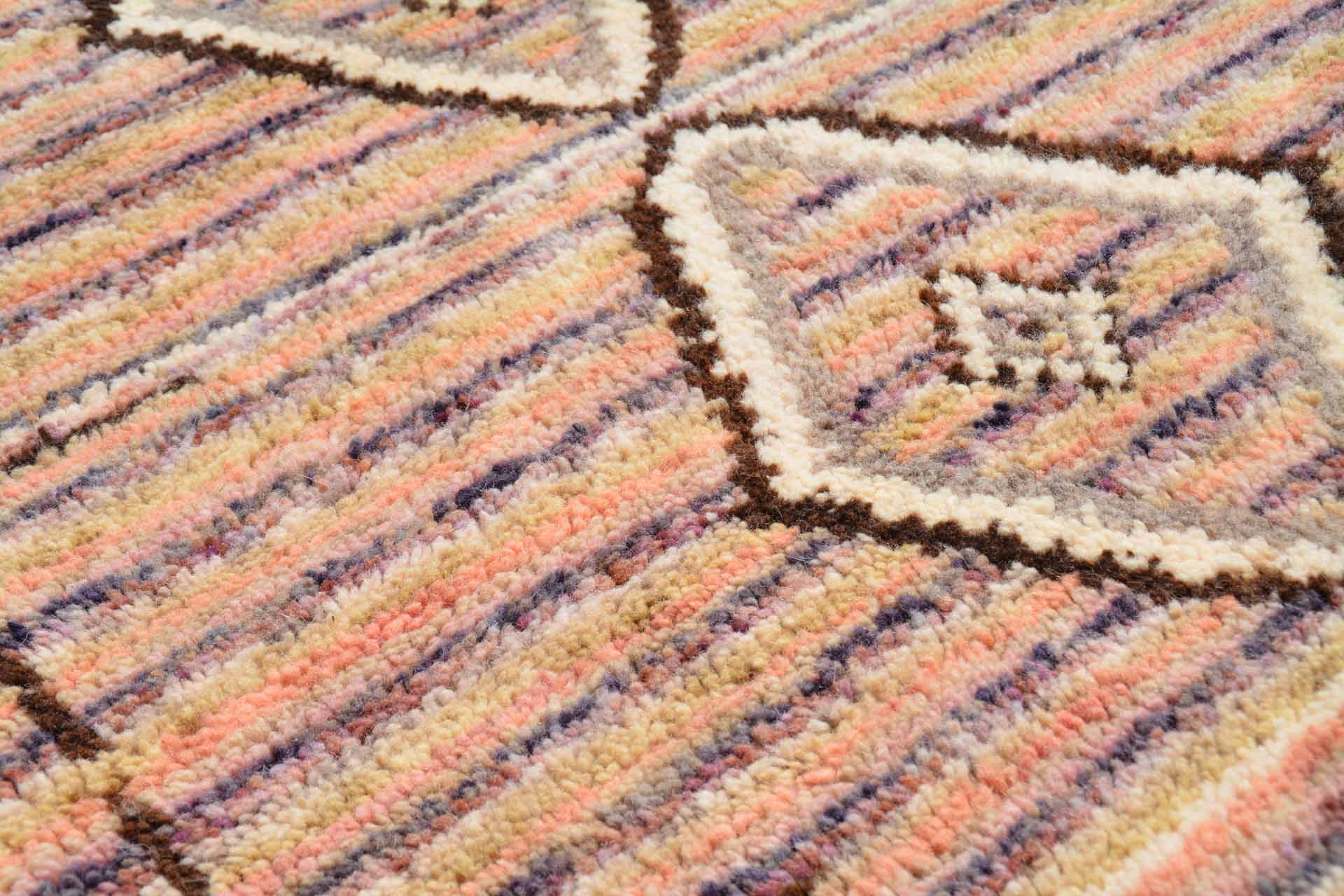 orange and pink rug