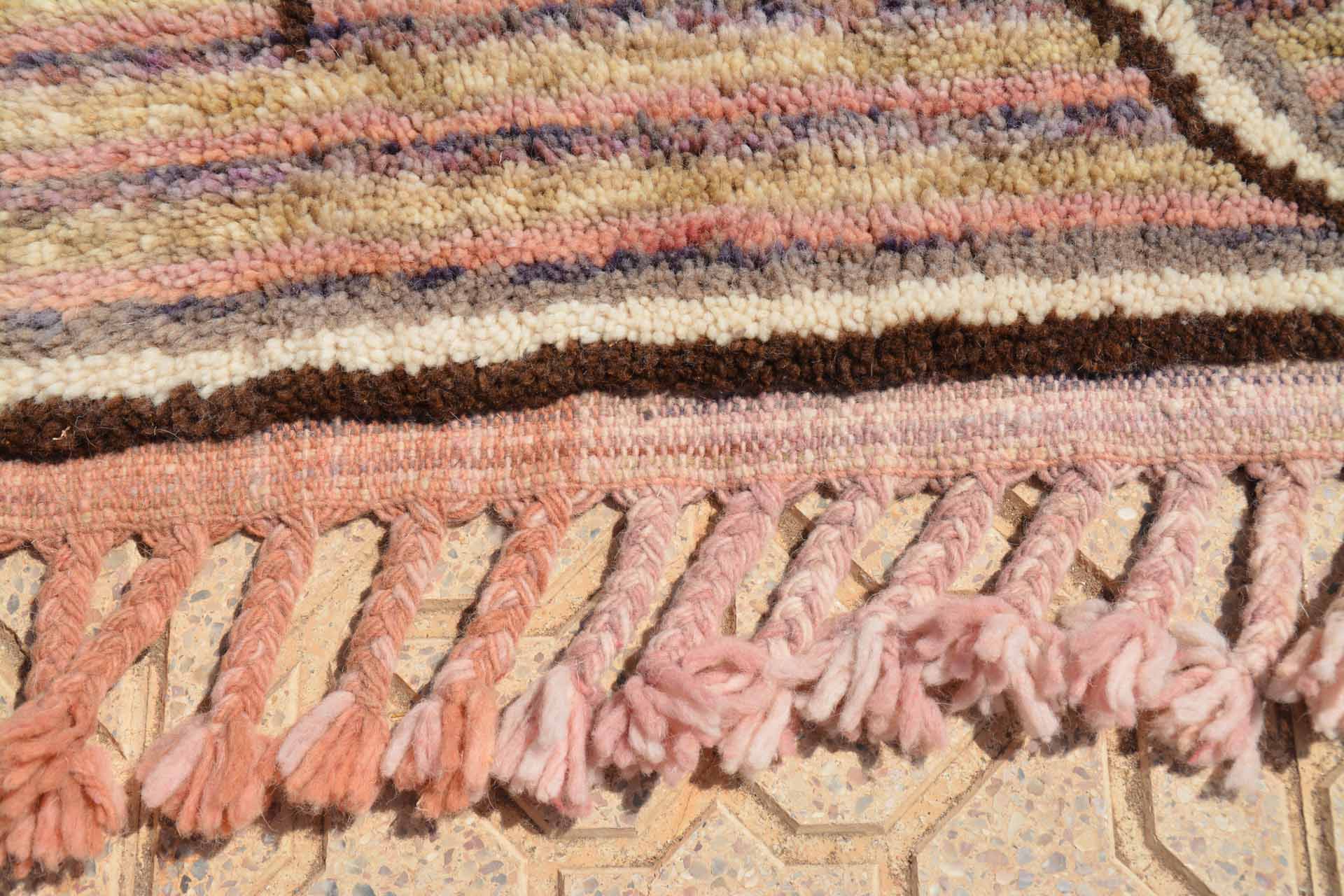 red and pink rug
