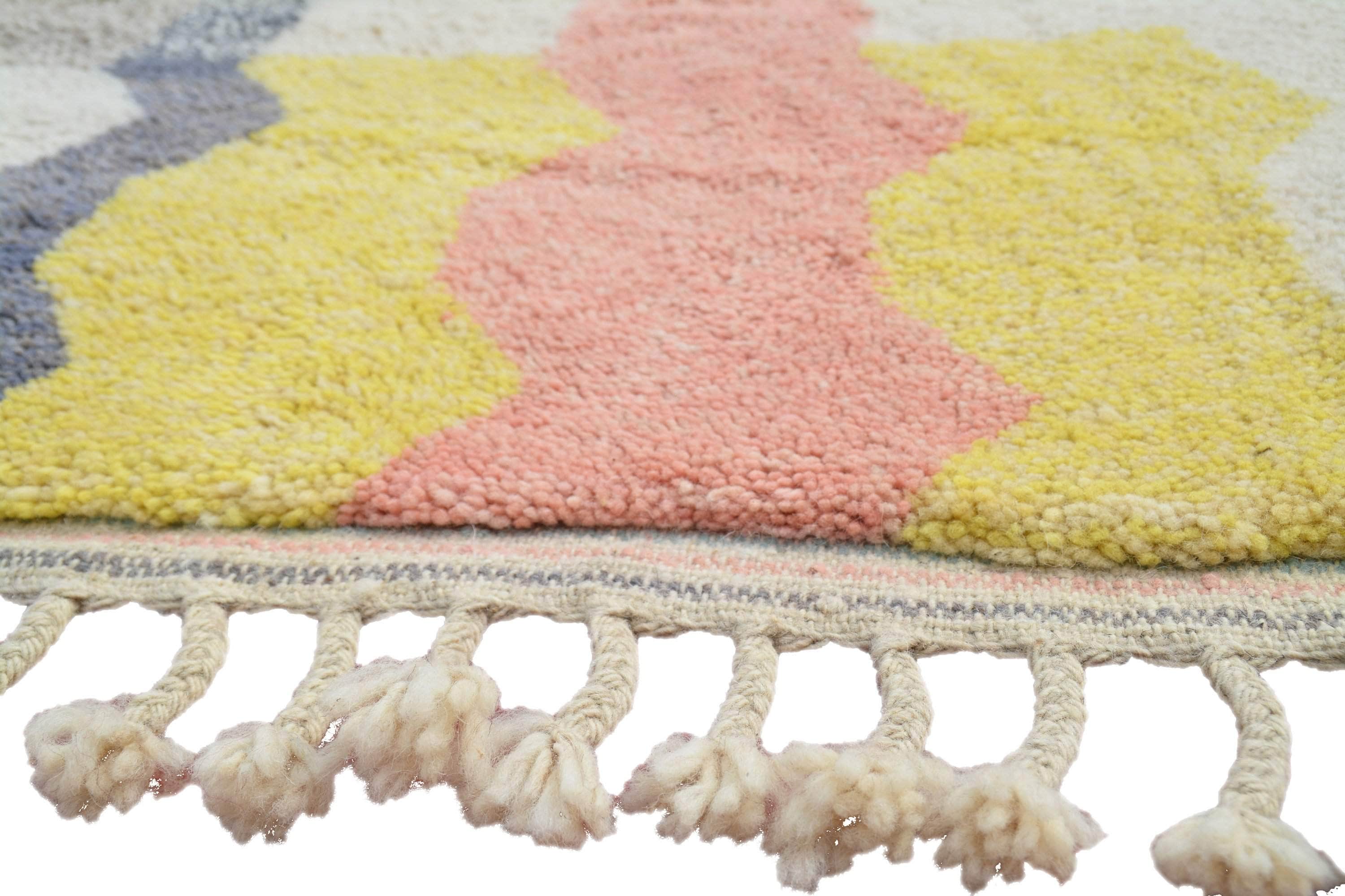 Illuminate Collective  handmade Moroccan Rug Vibrant Planet- 7'10 x 10'2 - 2.40m x 3.10m