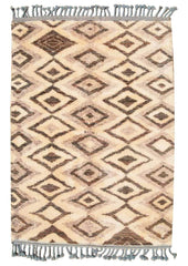 white and brown rugs