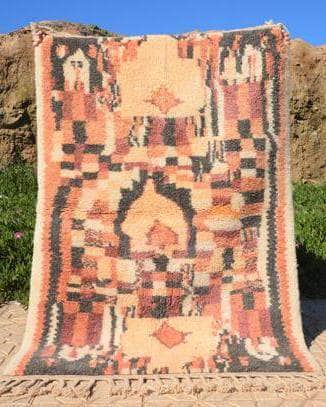 Illuminate Collective handmade Moroccan Rug Wilder Love - 4'2 x 5'10 - 1.27m x 1.77m