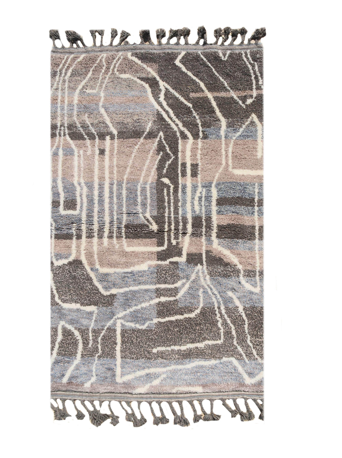 gray moroccan rug