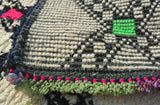 boho black rug  