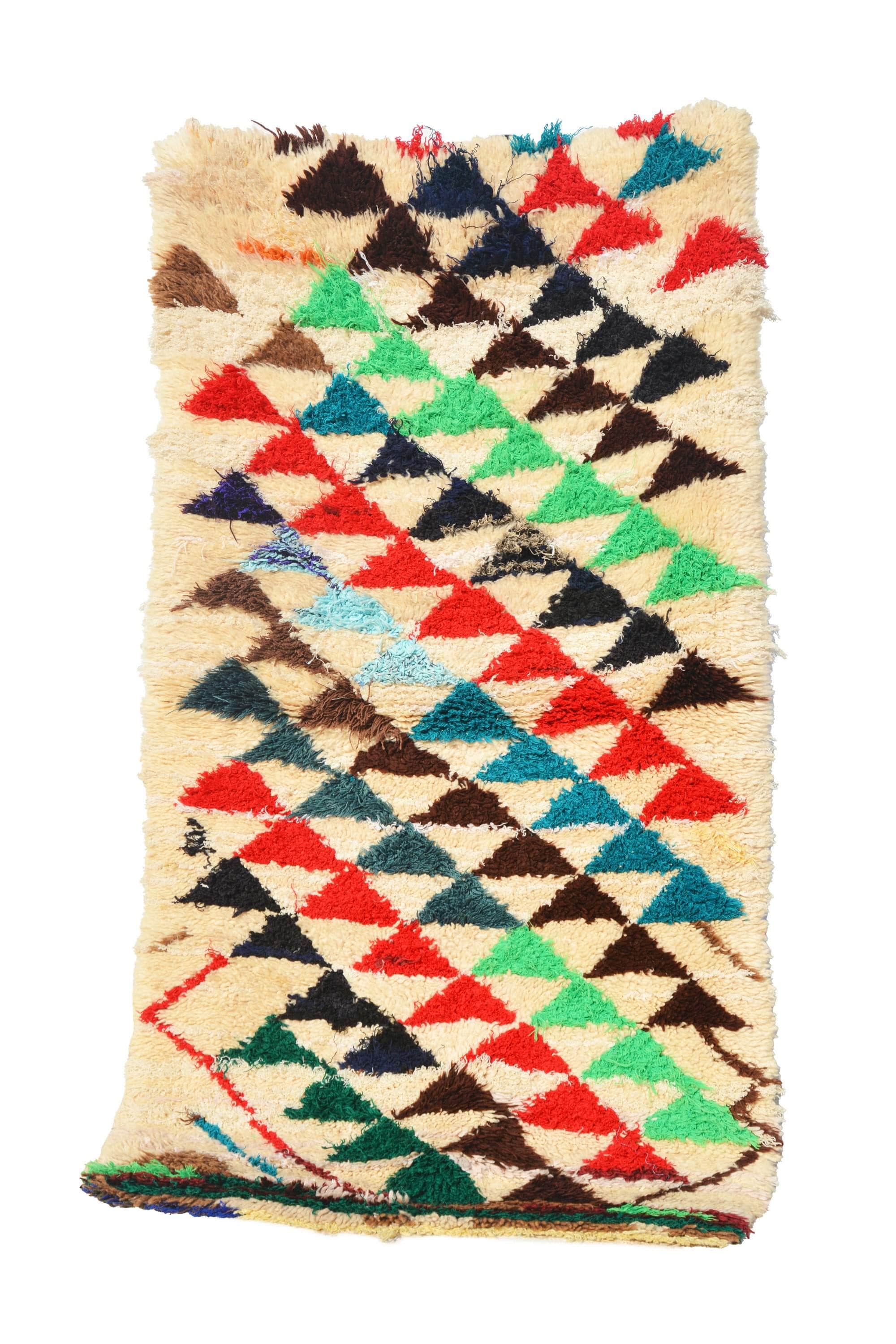 red and blue rugs 