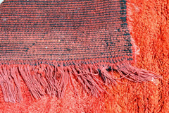 red vintage rug