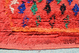 red vintage rug