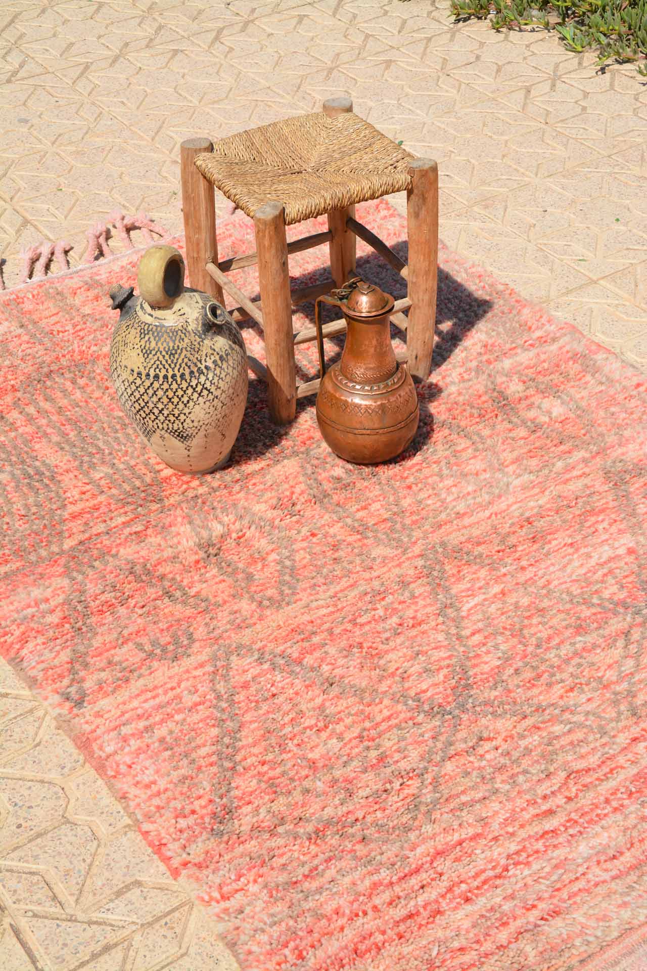 Illuminate Collective handmade Vintage Moroccan Rug Like Sunday - 4'x5'10 - 1.21m x 1.78m