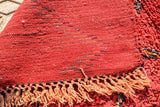 red vintage rug