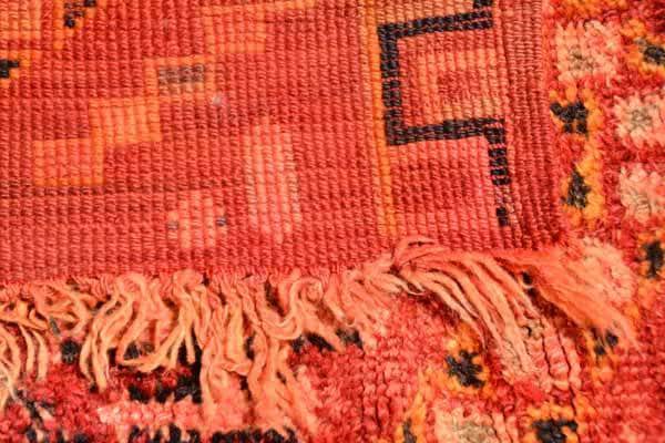 red vintage rug