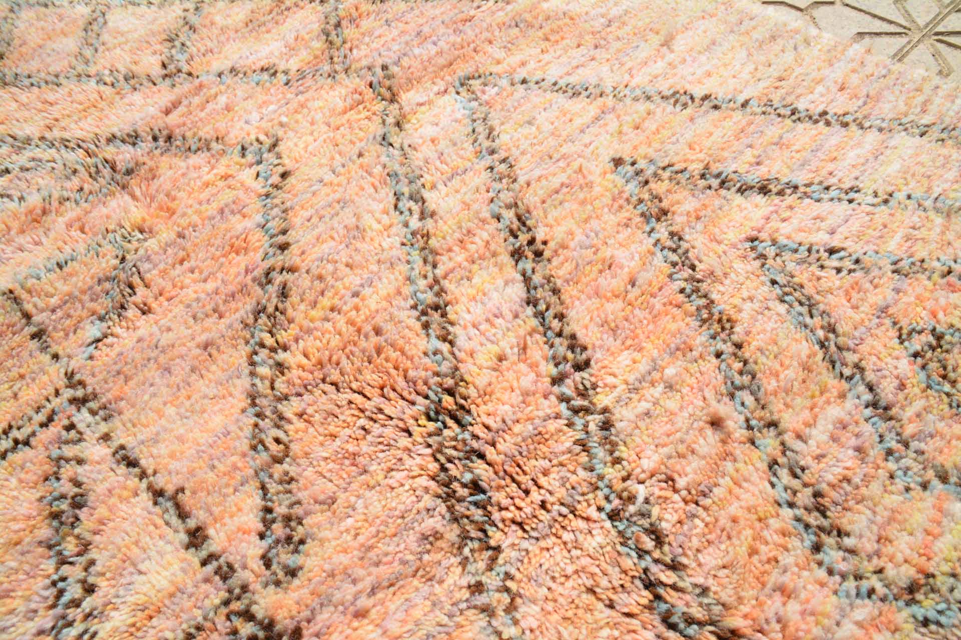 Kuba-Inspired Handmade Moroccan Rug - Brave