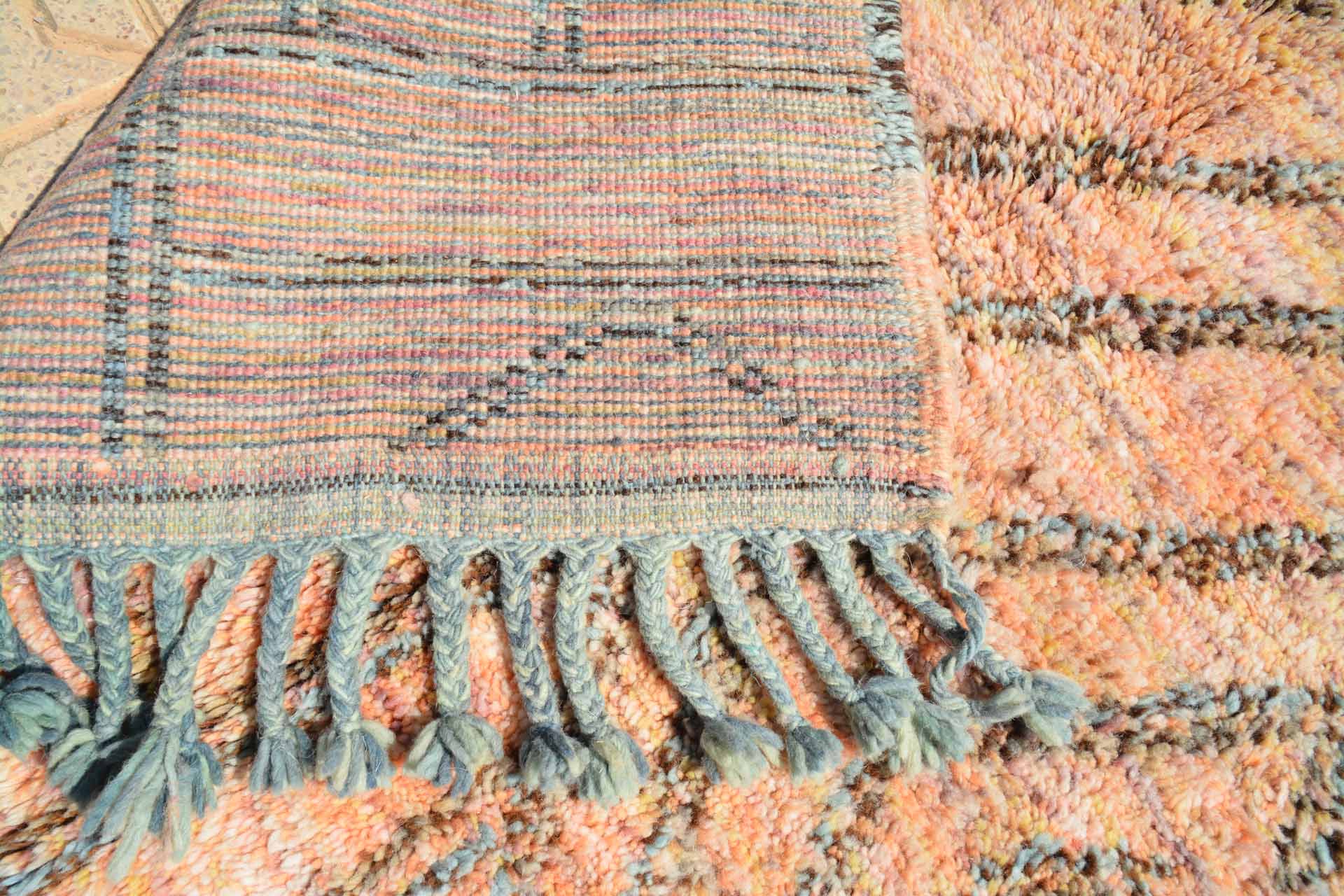 Kuba-Inspired Handmade Moroccan Rug - Brave
