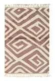 Lavender Luxe - Handmade Moroccan Rug with Purple Diamonds - Add a touch of elegance to your home
