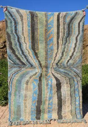 Modern Moroccan Rugs I Blue Moroccan Rug