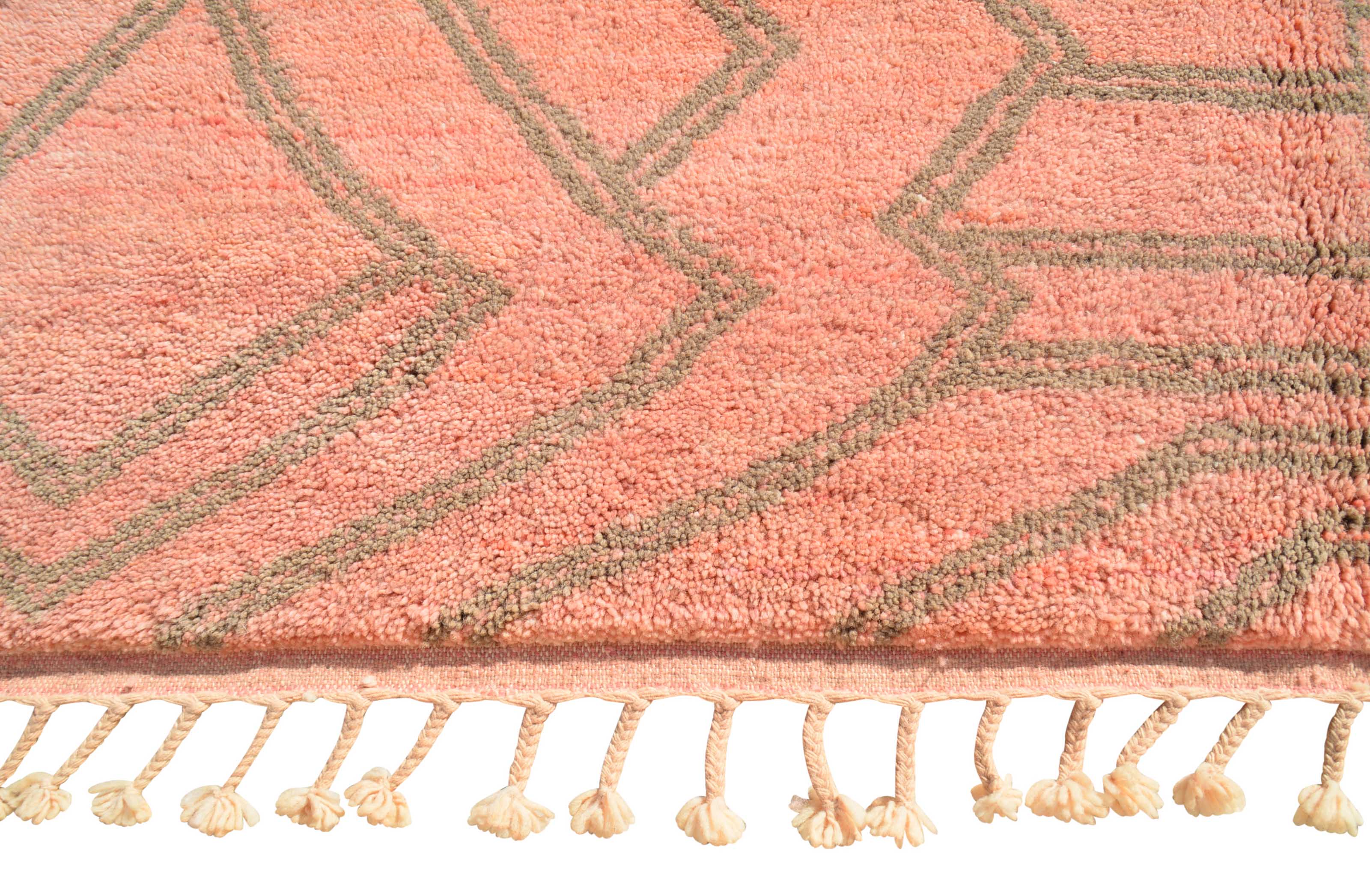 Moroccan Mood - Handmade Pink Mudcloth Moroccan Rug