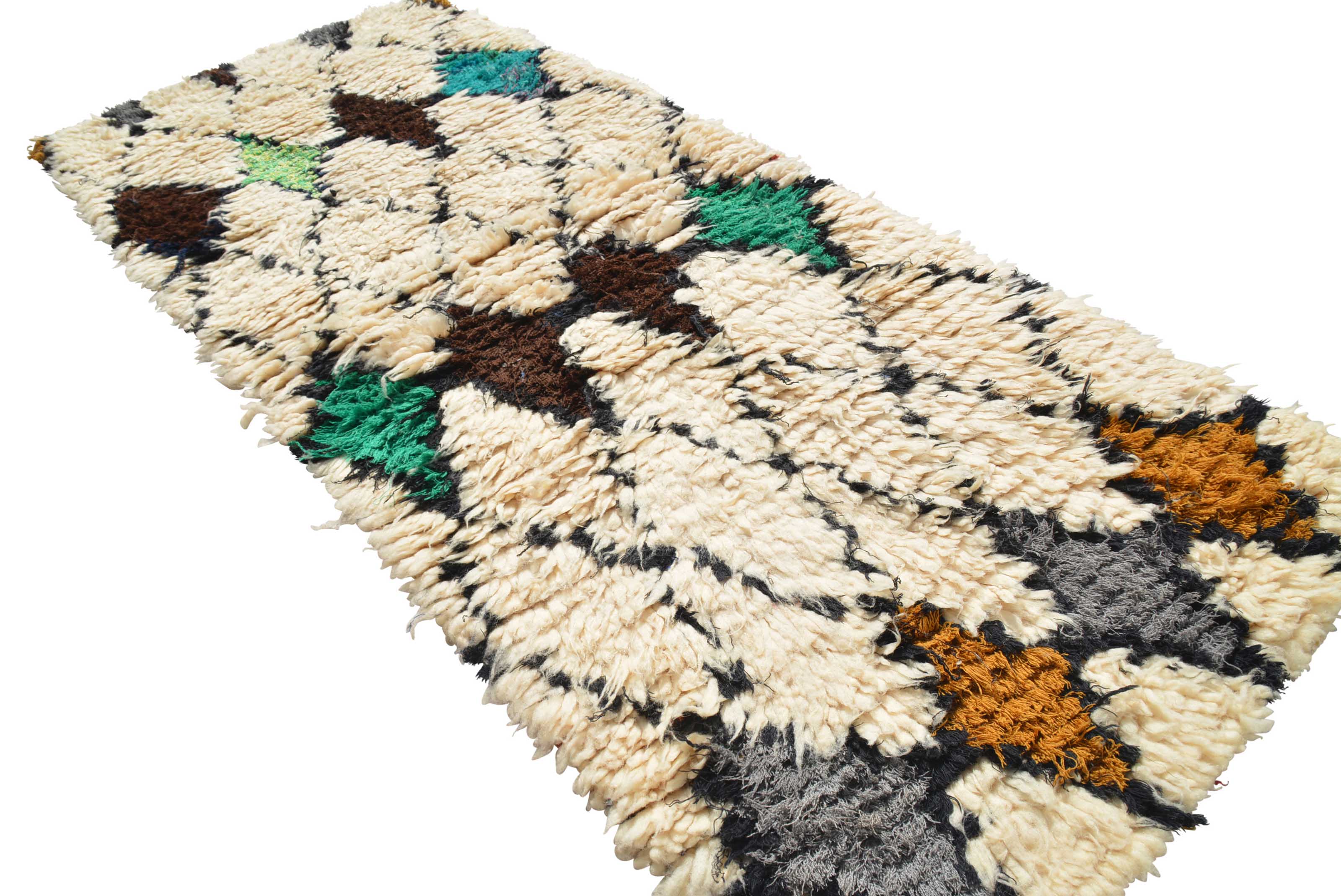 Moroccan Pattern Rug - Medium Size Berber Rug - Vintage Moroccan Rug