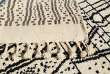 Moroccan Rug Black and Grey Rug | Handmade Moroccan Rug Illuminate Collective
