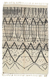 Moroccan Rug Black and Grey Rug | Handmade Moroccan Rug Illuminate Collective