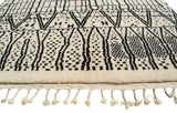 Moroccan Rug Black and Grey Rug | Handmade Moroccan Rug Illuminate Collective