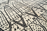 Moroccan Rug Black and Grey Rug | Handmade Moroccan Rug Illuminate Collective