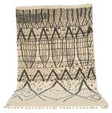 Moroccan Rug Black and Grey Rug | Handmade Moroccan Rug Illuminate Collective