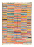 Moroccan Rug Blue Arrows Handmade Rug - Add a Modern Touch to Your Home Illuminate Collective