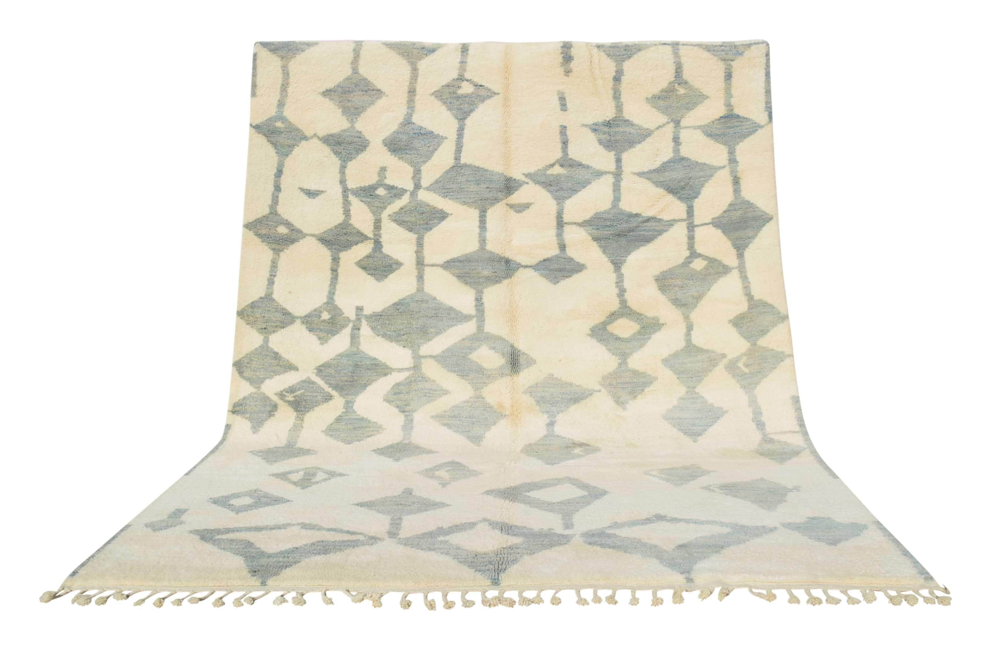 Moroccan Rug Blue Azilal Bliss Handmade Rug - Add Elegance to Your Home Illuminate Collective