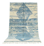 Moroccan Rug Blue Diamond Handmade Rug Illuminate Collective