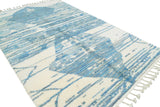 Moroccan Rug Blue Diamond Handmade Rug Illuminate Collective