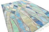 Moroccan Rug Blue Dotted Delight Handmade Rug - Add Charm and Elegance to Your Home Illuminate Collective