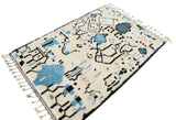 Moroccan Rug Blue Rugs For Living Room | Shop Handmade Moroccan Rug Illuminate Collective