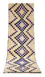 Moroccan Rug Brown And Blue Rugs | Vintage Runner Rugs Illuminate Collective