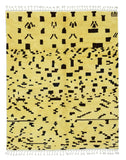 Moroccan Rug Cheetah - Yellow/ Black Morrocan Rug Illuminate Collective