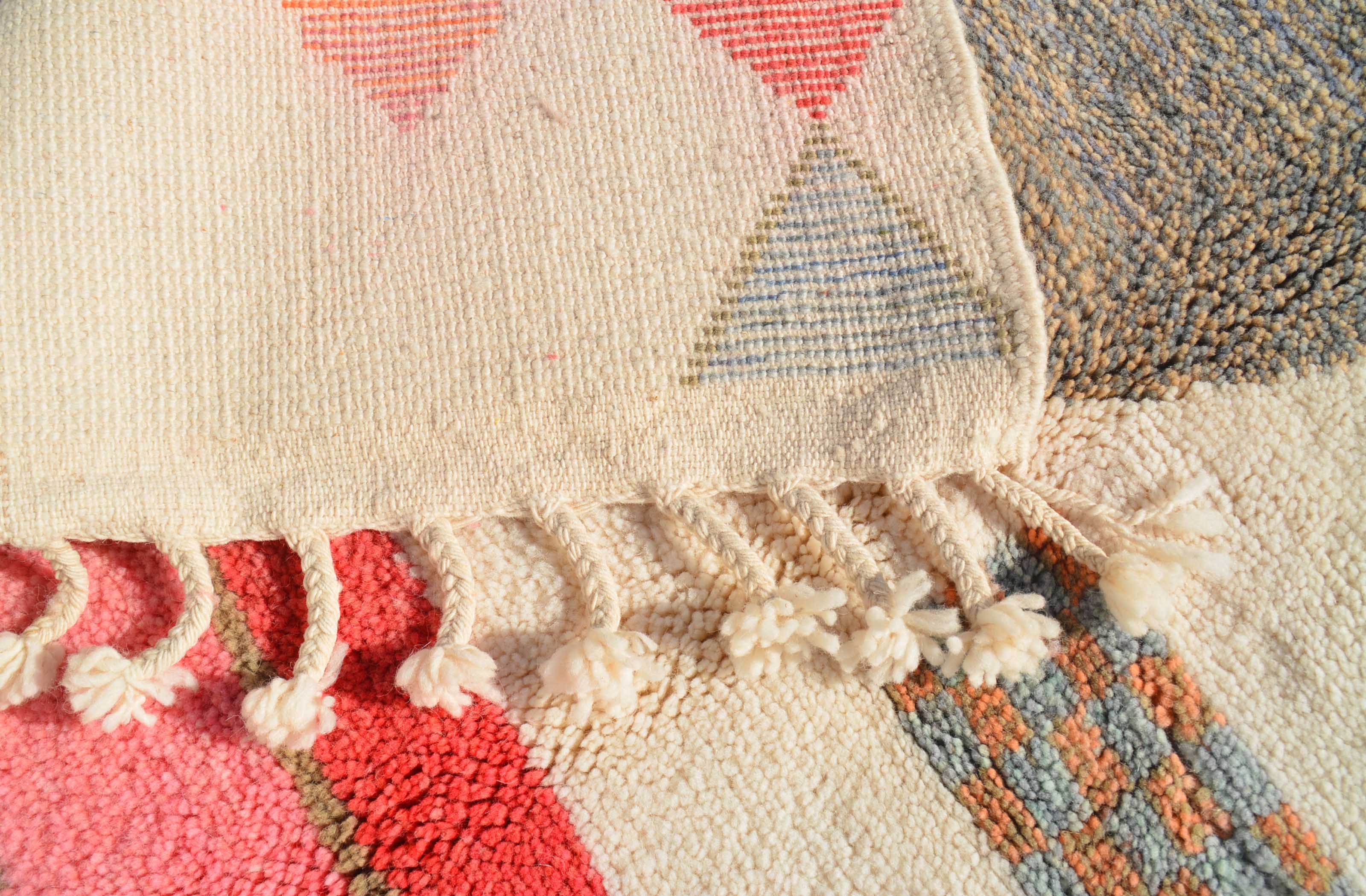 Moroccan Rug Chromatic Charm - Handmade Moroccan Rug with a Colorful New Design - Add a pop of color to your home Illuminate Collective
