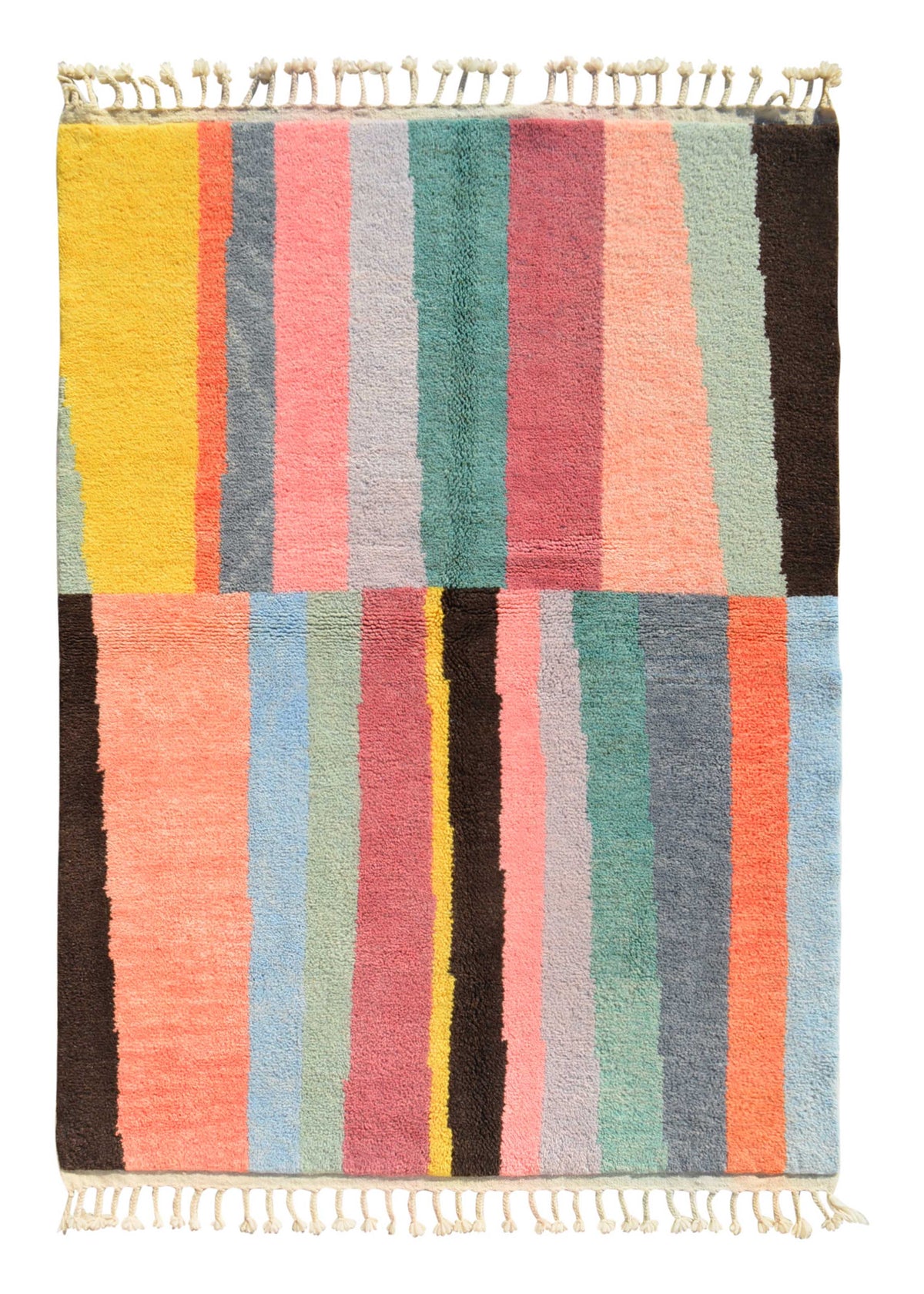Moroccan Rug Color Craze - Handmade Moroccan Rug with a colorful design - Add a touch of excitement to your home Illuminate Collective