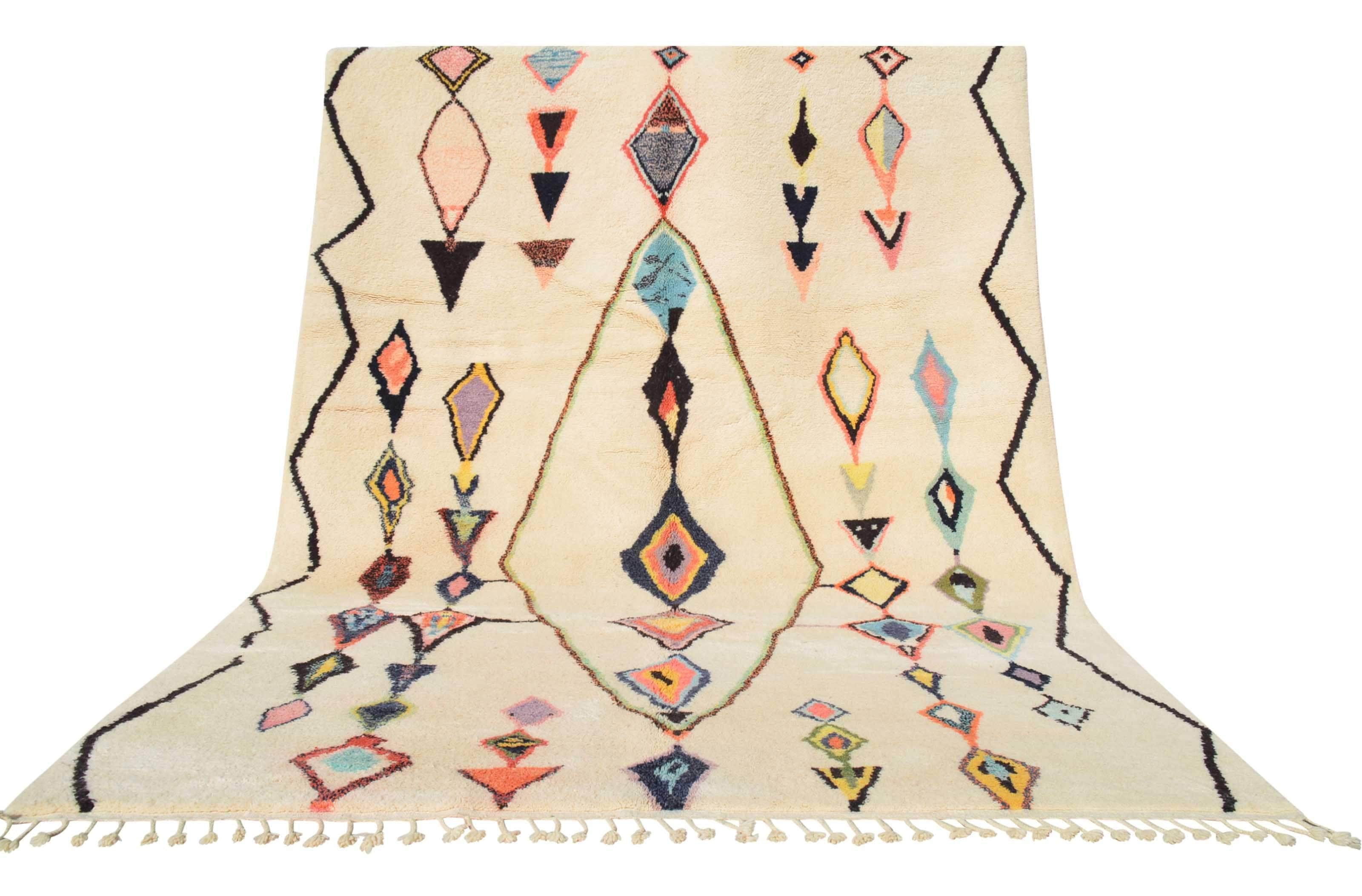 Moroccan Rug Colorful Beni Handmade Rug - Add a Pop of Color to Your Home Illuminate Collective