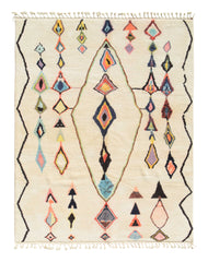 Moroccan Rug Colorful Beni Handmade Rug - Add a Pop of Color to Your Home Illuminate Collective
