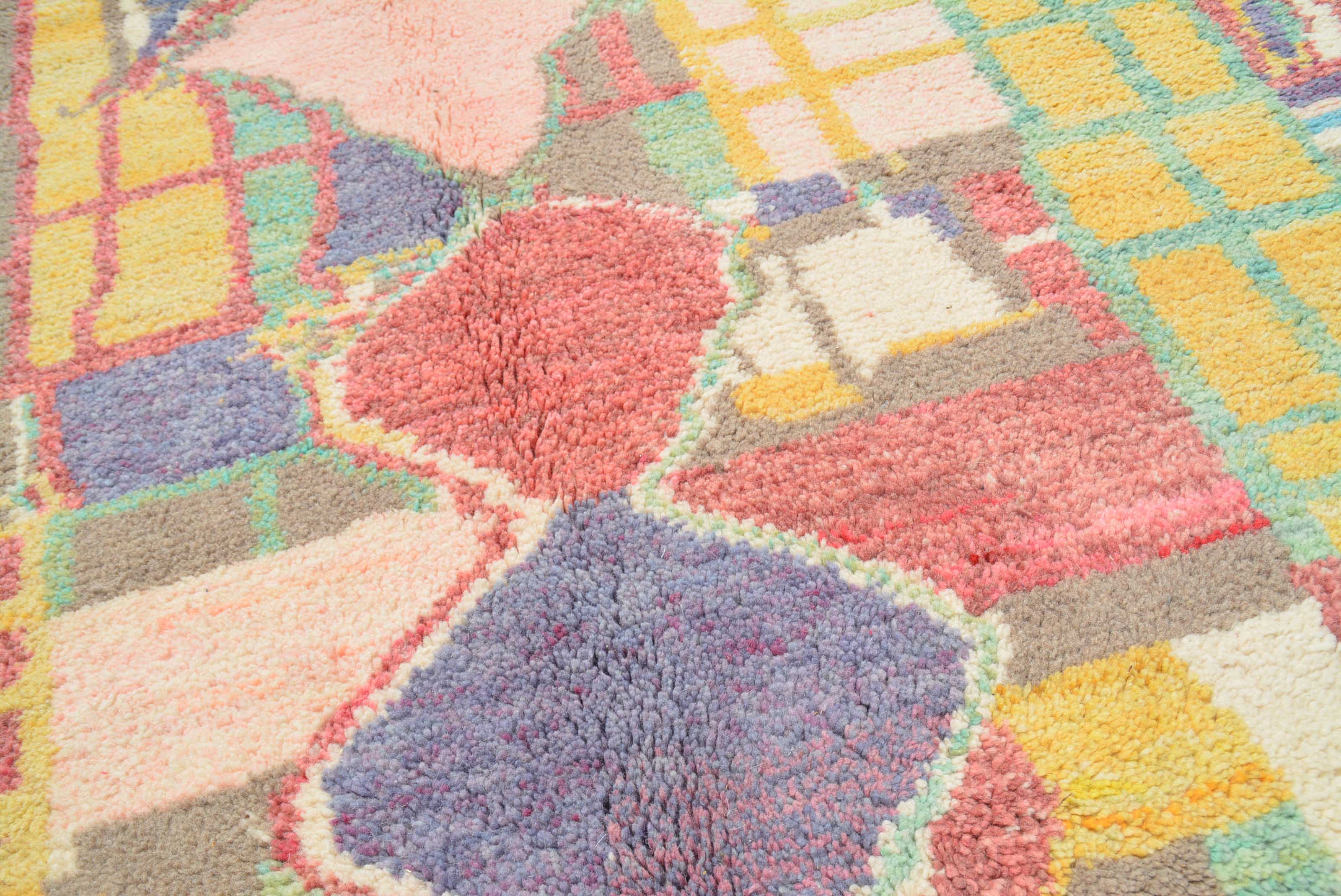 Moroccan Rug Colorful Diamond Rug Illuminate Collective
