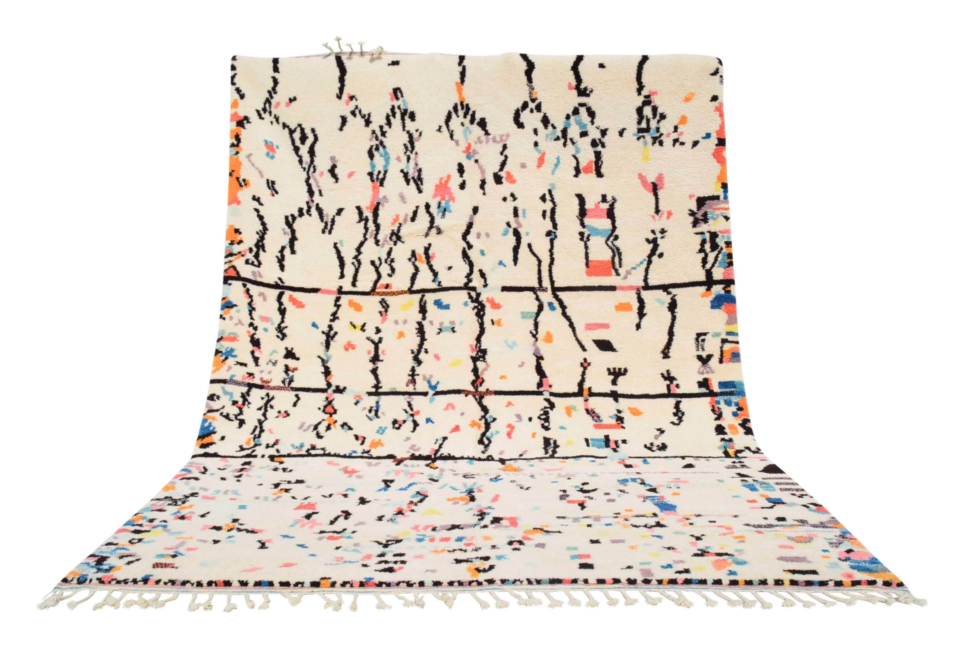 Moroccan Rug Colorful dots Moroccan Rug Illuminate Collective