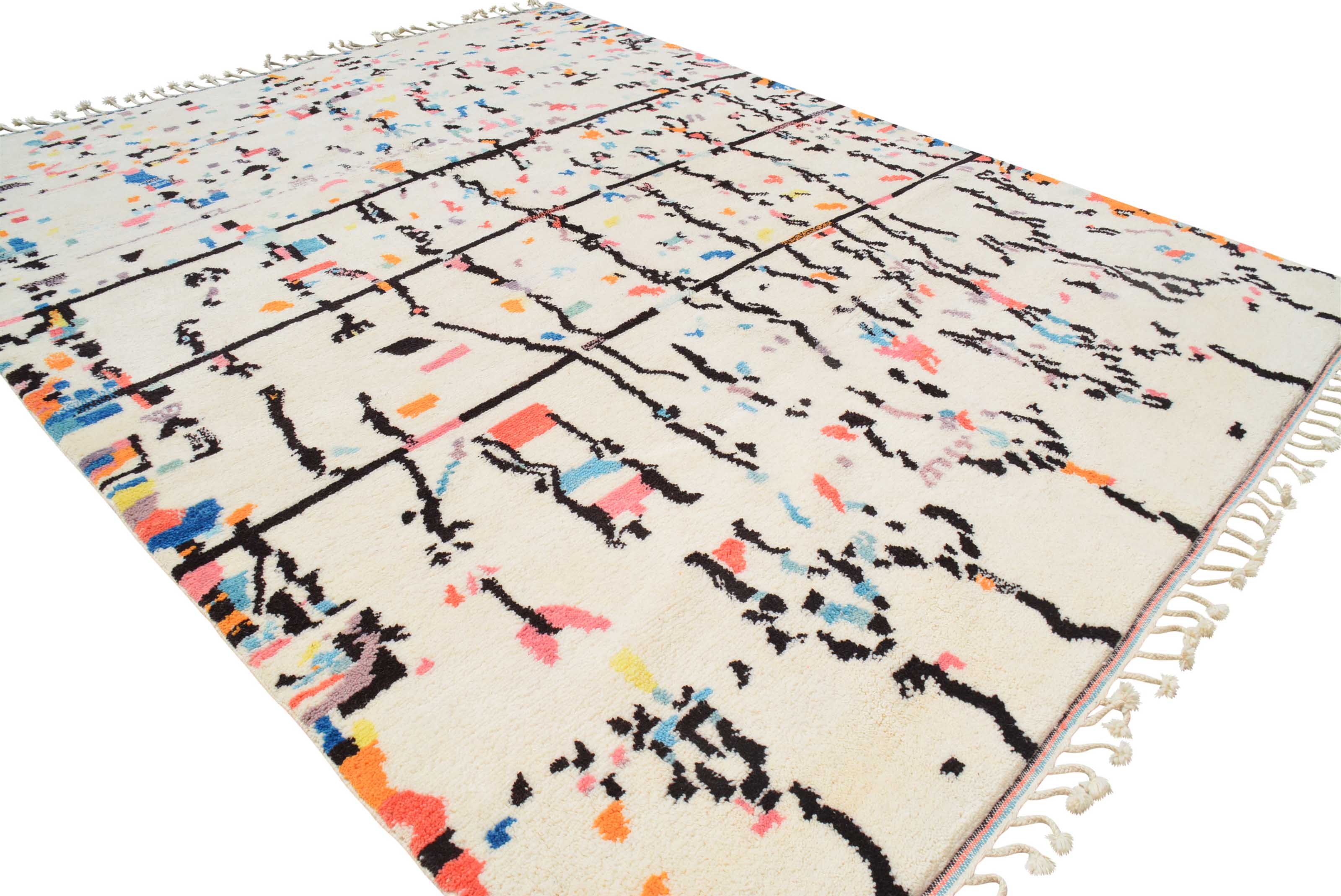 Moroccan Rug Colorful dots Moroccan Rug Illuminate Collective