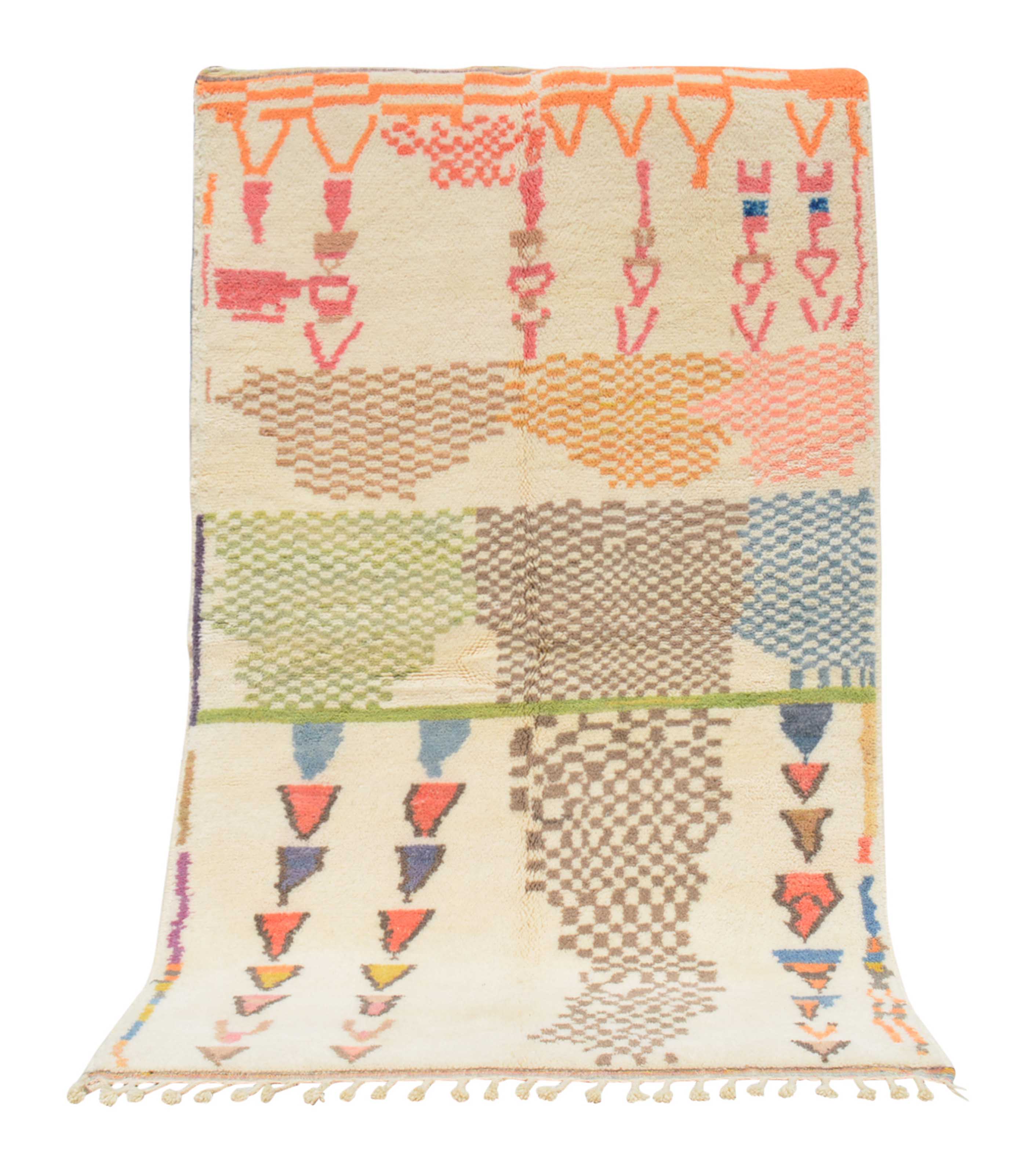 Moroccan Rug Colorful Handmade Rug Illuminate Collective