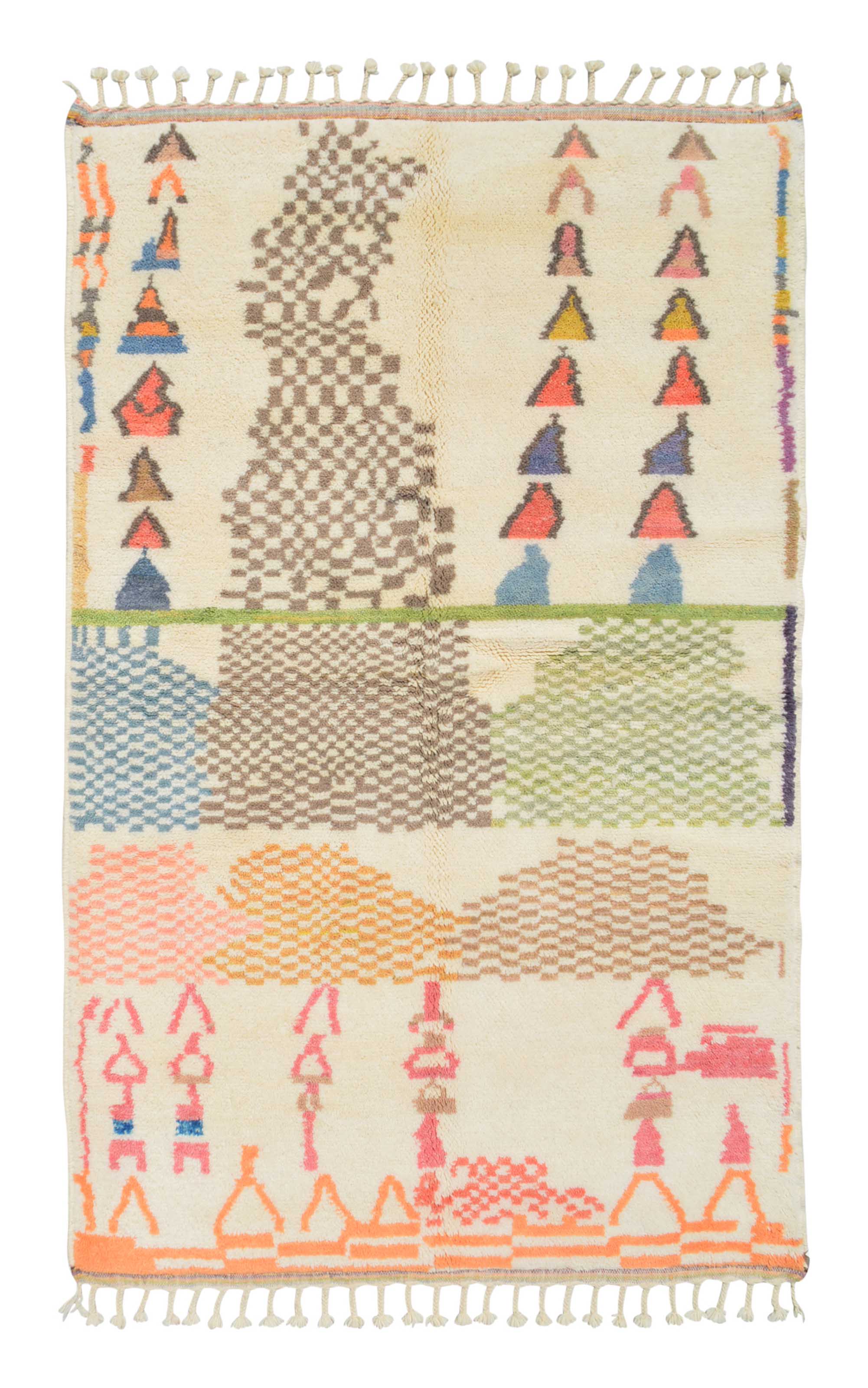 Moroccan Rug Colorful Handmade Rug Illuminate Collective