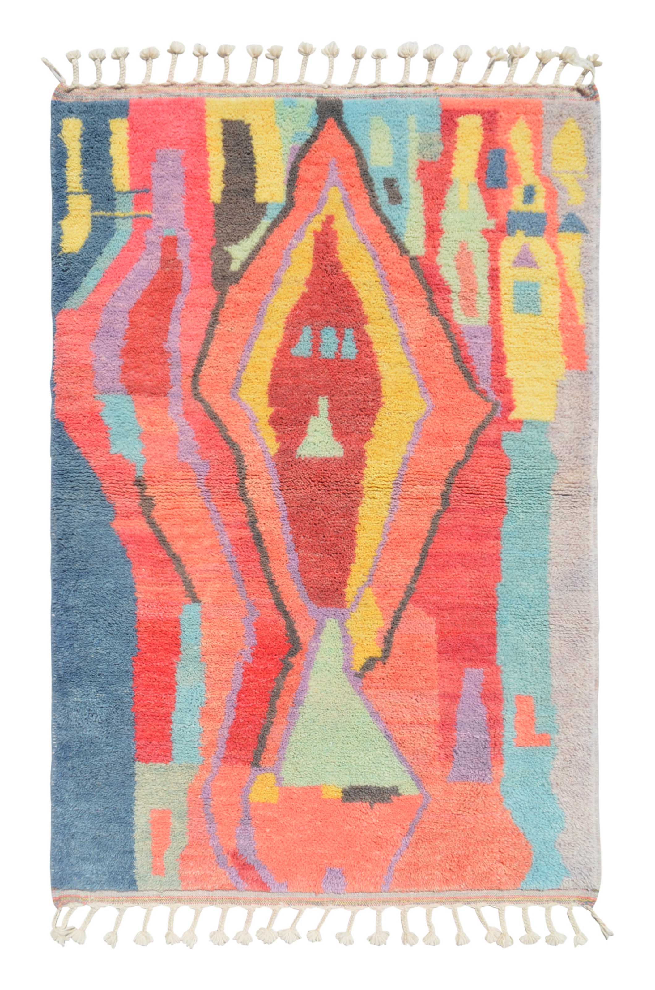 Moroccan Rug Colorful Moroccan Rug Illuminate Collective