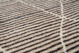 Moroccan Rug Gray blue lines Handmade Rug Illuminate Collective
