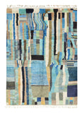Moroccan Rug Green Diamonds Glamour Handmade Rug - Add Glamour to Your Home Illuminate Collective
