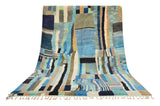 Moroccan Rug Green Diamonds Glamour Handmade Rug - Add Glamour to Your Home Illuminate Collective
