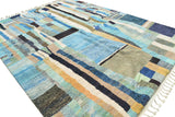 Moroccan Rug Green Diamonds Glamour Handmade Rug - Add Glamour to Your Home Illuminate Collective