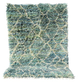 Moroccan Rug Green Shag Style Handmade Moroccan Rug | Rugs For Livingroom  Illuminate Collective