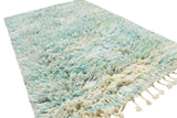 Moroccan Rug Green while shaggy Rug Illuminate Collective