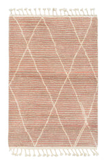 Moroccan Rug Handmade Pink Lines Moroccan rug Illuminate Collective