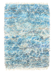 Moroccan Rug Moroccan Style Rug | Blue and White Rugs Illuminate Collective